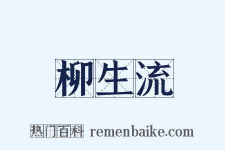 柳生流是什么意思的图片